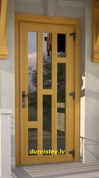 PVC durvis ar stiklu, ar pvc paneli, izgatavojam pēc jūsu izmēriem